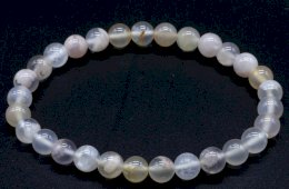 Armband Kersenagaat kralen 6mm