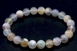 Armband Kersenagaat kralen 8mm