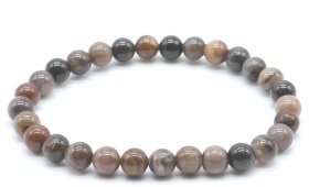 Armband Fossiel Agaat kralen 6mm