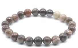Armband Fossiel Agaat kralen 8mm