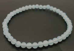 Armband Aquamarijn 'AA' kralen 4mm