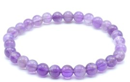 Armband 'Light' Amethist kralen 6mm