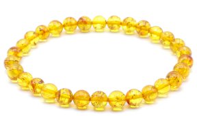 Armband Licht Barnsteen kralen 6mm