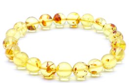 Armband Licht Barnsteen kralen 8mm