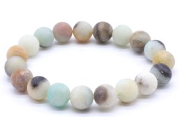 Armband Amazoniet Multi kralen 10mm