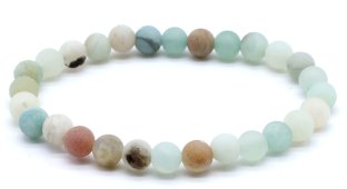 Armband Amazoniet Multi kralen 6mm