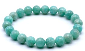 Armband Amazoniet 'AA' kralen 8mm