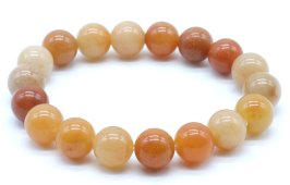 Armband Oranje Aventurijn kralen 10mm