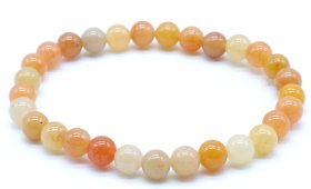 Armband Oranje Aventurijn kralen 6mm