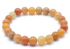 Armband Oranje Aventurijn kralen 8mm