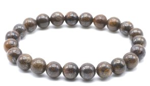 Armband Bronziet kralen 8mm