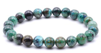 Armband Chrysocolla 'AA' kralen 8mm