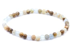 Armband Blauwe Calciet kralen 4mm