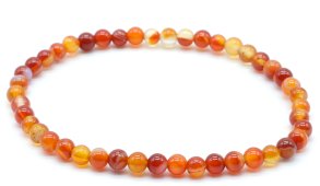 Armband Gebandeerde Carneool 4mm