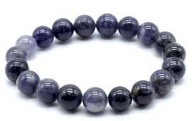 Armband Cordieriet kralen 10mm