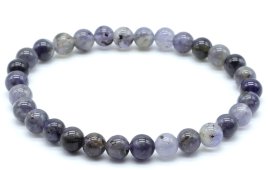 Armband Cordieriet kralen 6mm