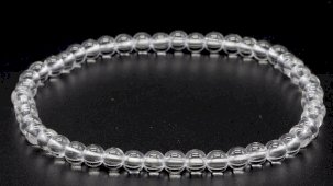 Armband Bergkristal kralen 4mm
