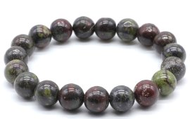 Armband Drakenbloed Jaspis kralen 10mm