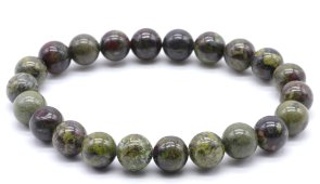 Armband Drakenbloed Jaspis kralen 8mm