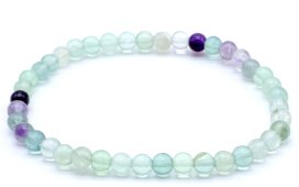 Armband Fluoriet kralen 4mm