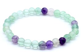 Armband Fluoriet kralen 6mm