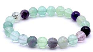 Armband Fluoriet kralen 8mm