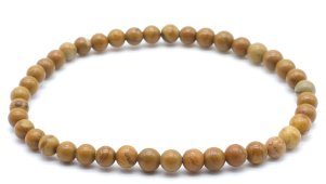 Armband Versteend Hout kralen 4mm