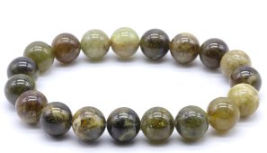 Armband Groene Granaat kralen 10mm