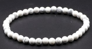 Armband Witte Howliet 4mm