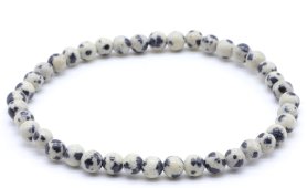 Armband Dalmatiërjaspis kralen 4mm