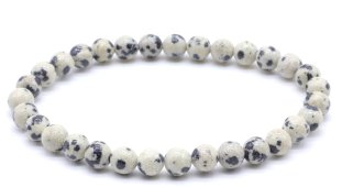 Armband Dalmatiër Jaspis kralen 6mm