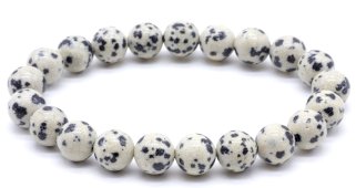 Armband Dalmatiër Jaspis kralen 8mm