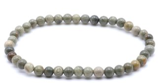 Armband Zilverblad Jaspis kralen 4mm