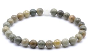 Armband Zilverblad Jaspis kralen 6mm