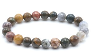 Armband Oceaanjaspis kralen 8mm