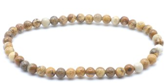 Armband Landschapsjaspis kralen 4mm