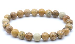 Armband Landschapsjaspis kralen 8mm