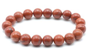 Armband Rode Jaspis kralen 10mm