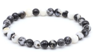 Armband Zebrajaspis kralen 6mm
