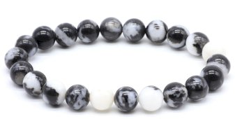 Armband Zebrajaspis kralen 8mm