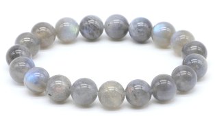 Armband Labradoriet 'AA' kralen 10mm