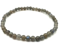 Armband Labradoriet 'AA' kralen 4mm