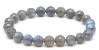 Armband Labradoriet 'AA' kralen 8mm