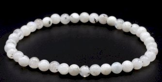 Armband Witte Labradoriet kralen 4mm