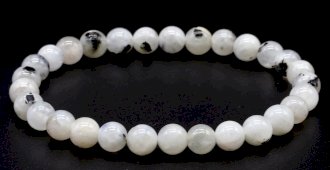 Armband Witte Labradoriet kralen 6mm