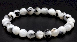 Armband Witte Labradoriet kralen 8mm