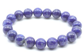 Armband Lapis lazuli 'AA' kralen 10mm