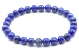 Armband Lapis lazuli 'AA' kralen 6mm