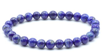 Armband Lapis lazuli 'AA' kralen 8mm