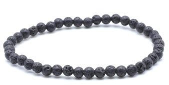 Armband Lavasteen kralen 4mm